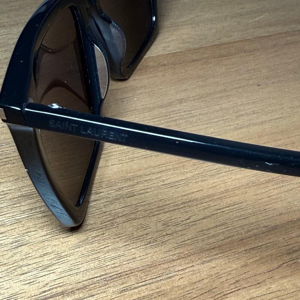 Saint Laurent SL 474 Oversized Square Frame Black Sunglasses YSL Unisex - Picture 11 of 16